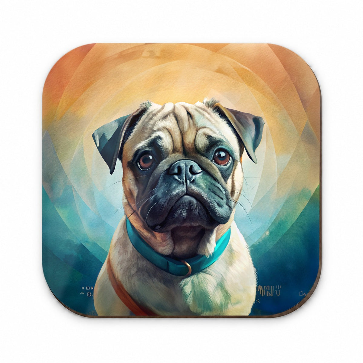 Pug Dog Contemporary Art Fridge Magnet