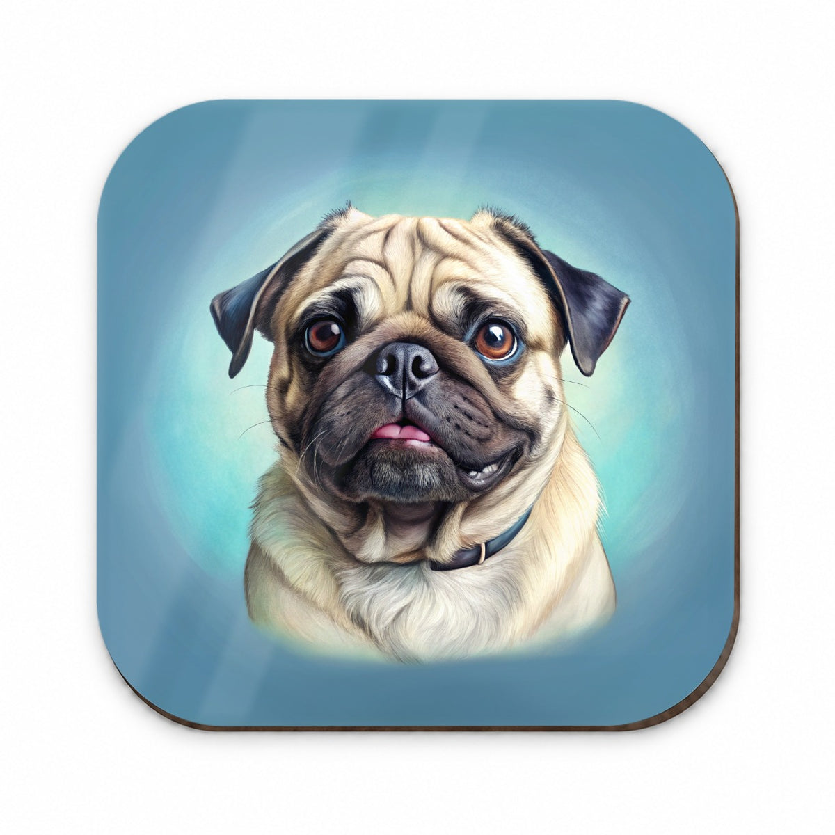 Pug Dog Illustration Fridge Magnet