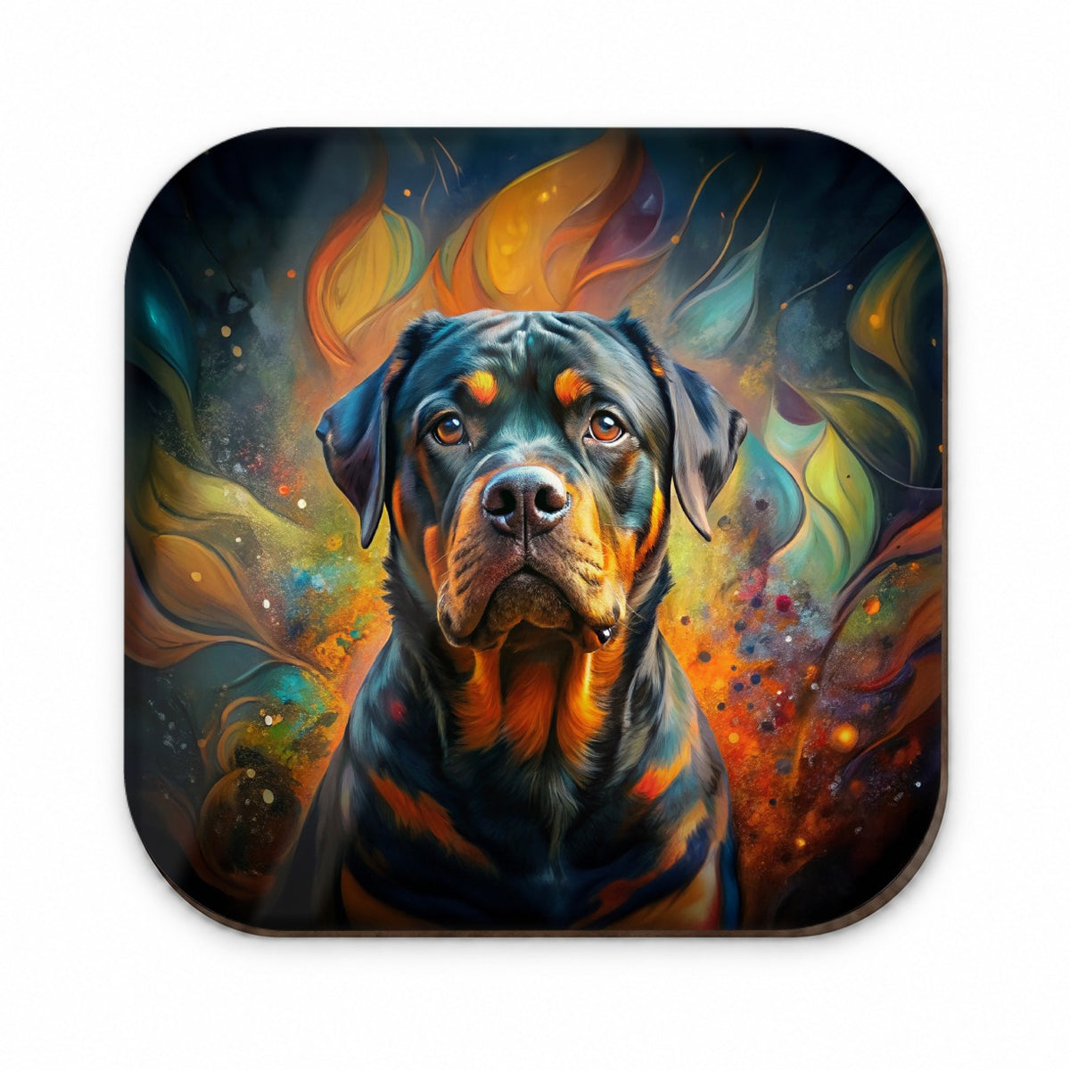 Rottweiler Dog Abstract Art Fridge Magnet