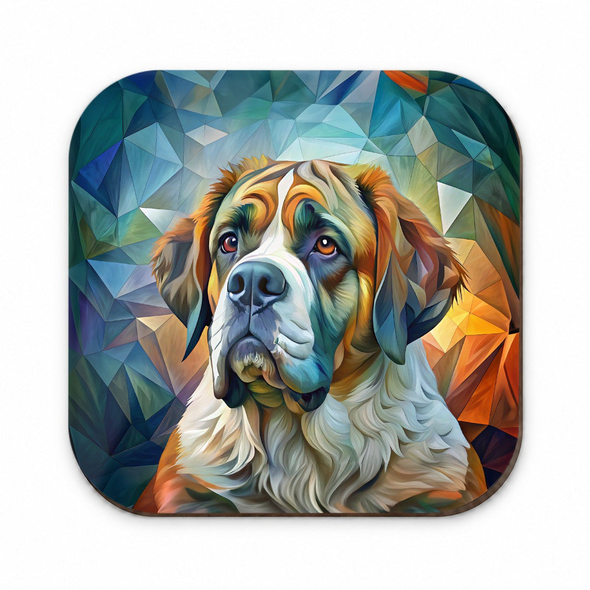 Saint Bernard Dog Abstract Art Fridge Magnet