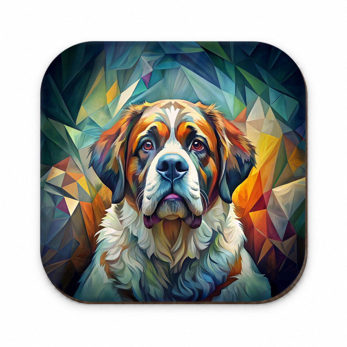 Saint Bernard Dog Abstract Stylized Art Fridge Magnet
