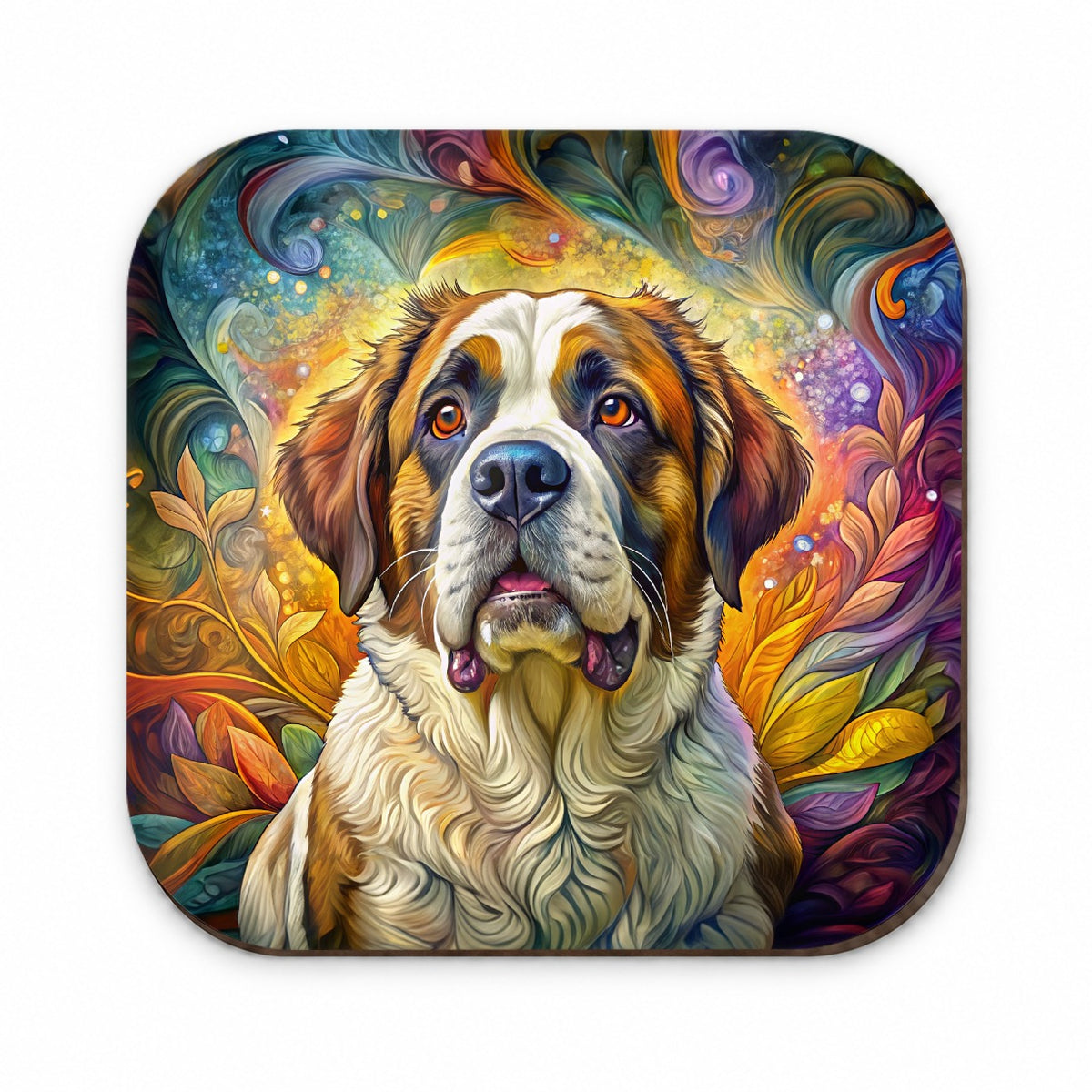Saint Bernard Dog Bohemian Art Fridge Magnet