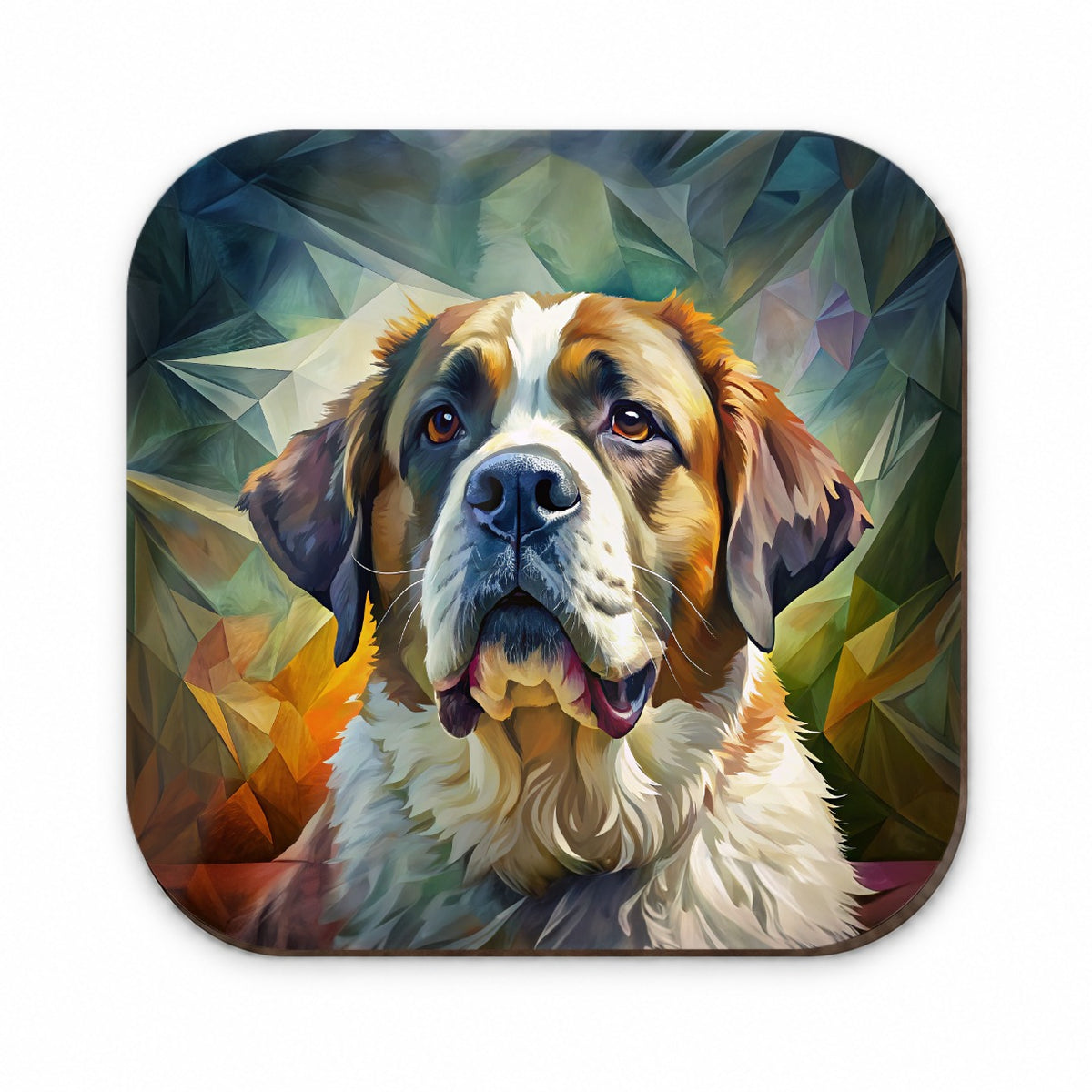 Saint Bernard Dog Contemporary Art Fridge Magnet