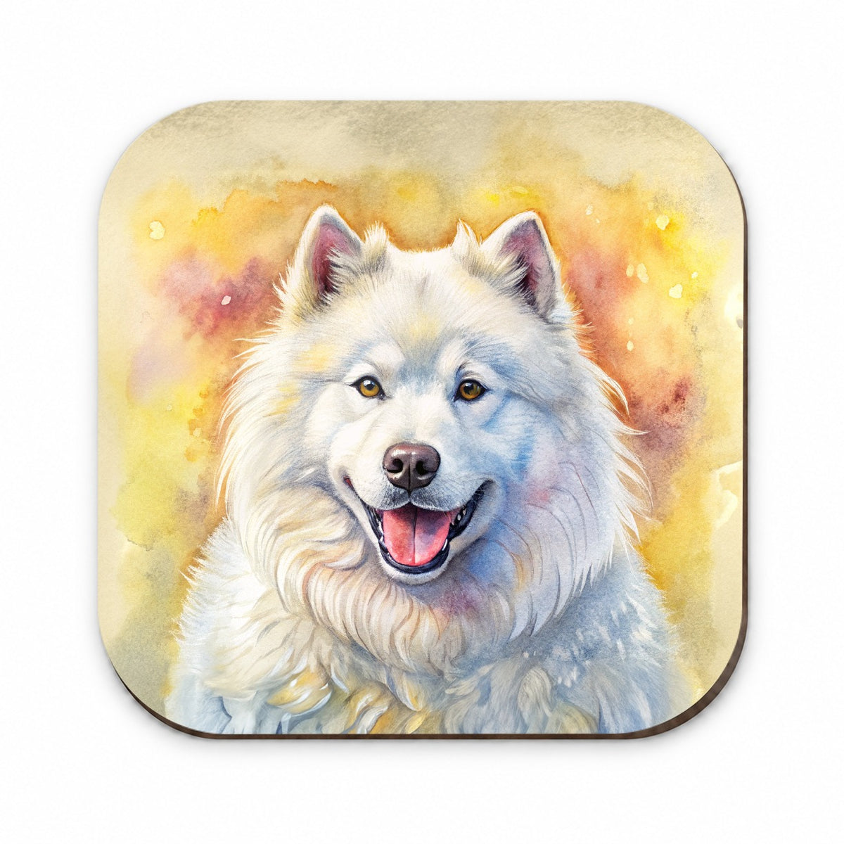 Samoyed Dog Illustration Fridge Magnet