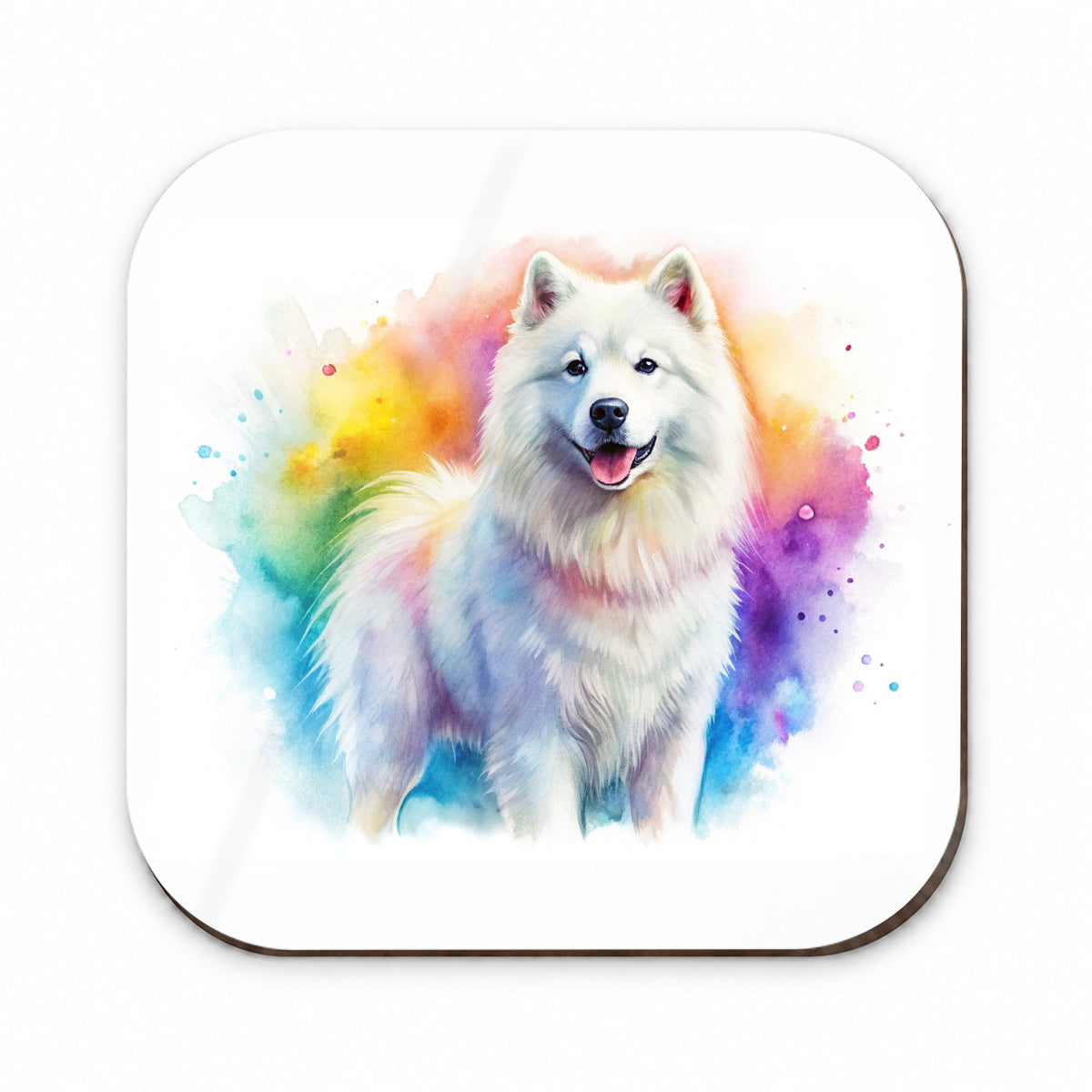 Samoyed Dog Watercolor Style Fridge Magnet