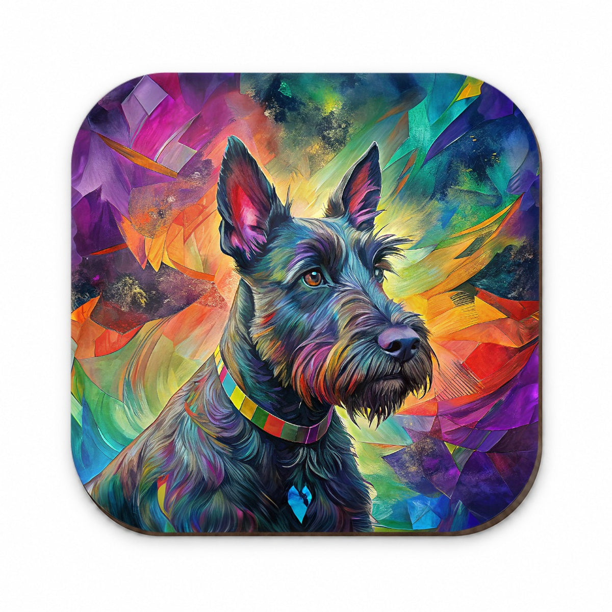 Scottish Terrier Dog Abstract Art Fridge Magnet