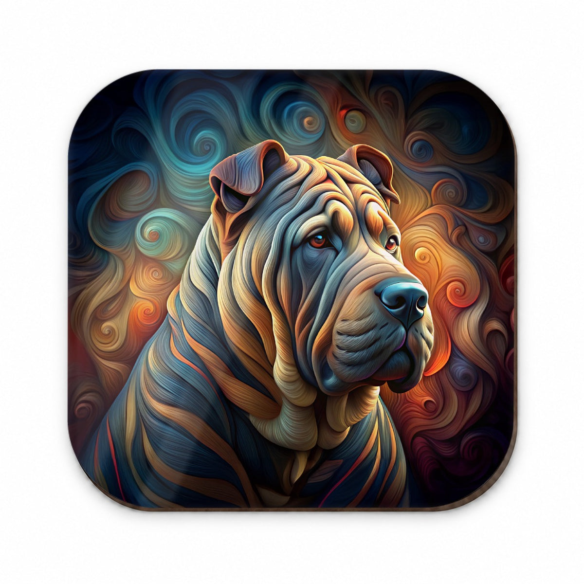 Shar Pei Dog Abstract Art Fridge Magnet