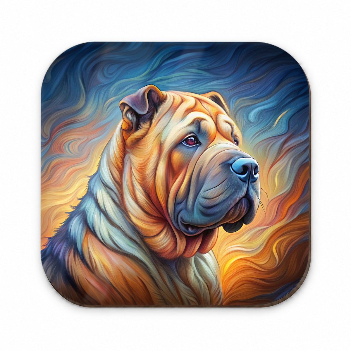 Shar Pei Dog Expressionism Art Fridge Magnet