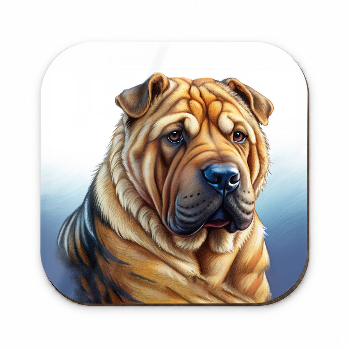 Shar Pei Dog Illustration Fridge Magnet