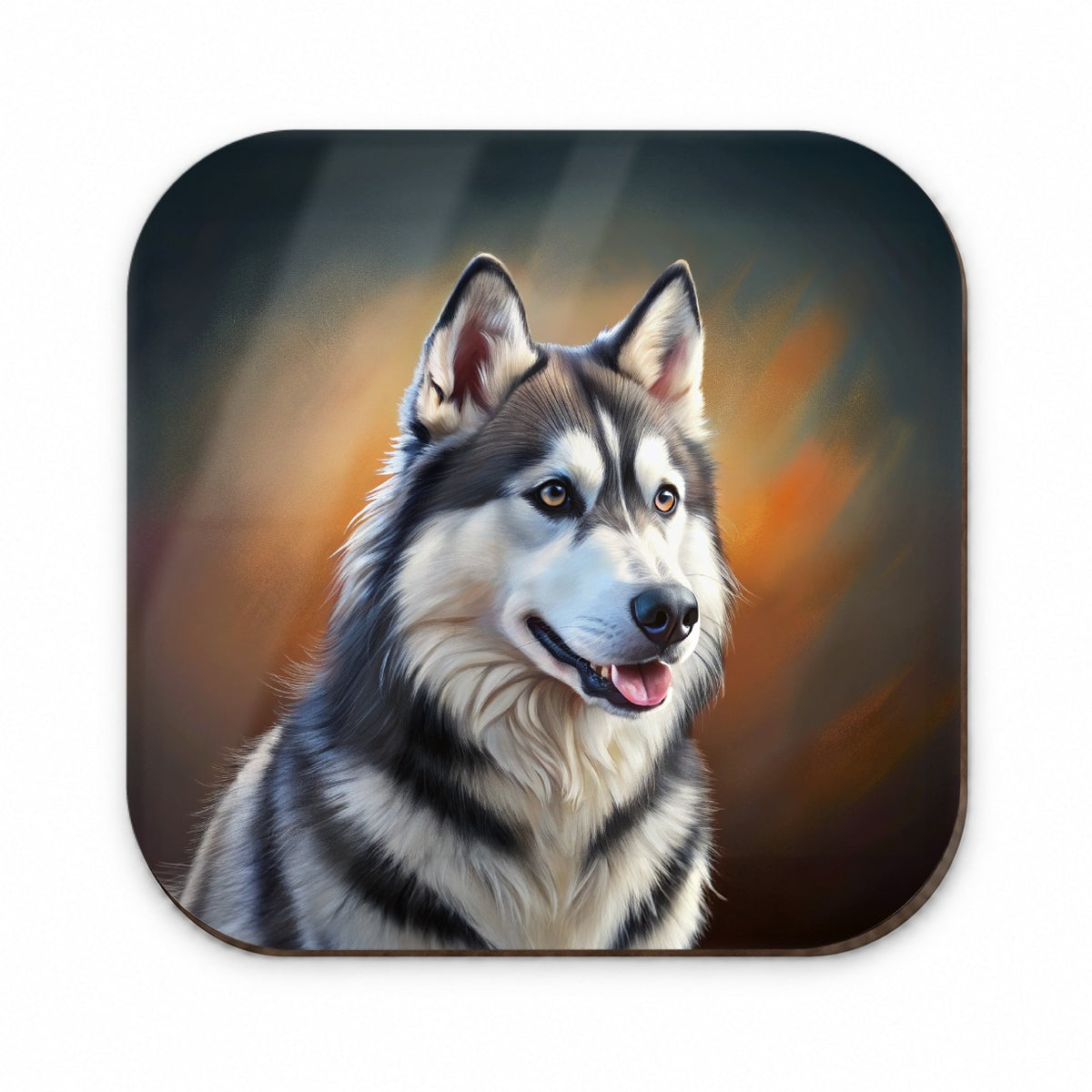 Siberian Husky Dog Illustration Fridge Magnet