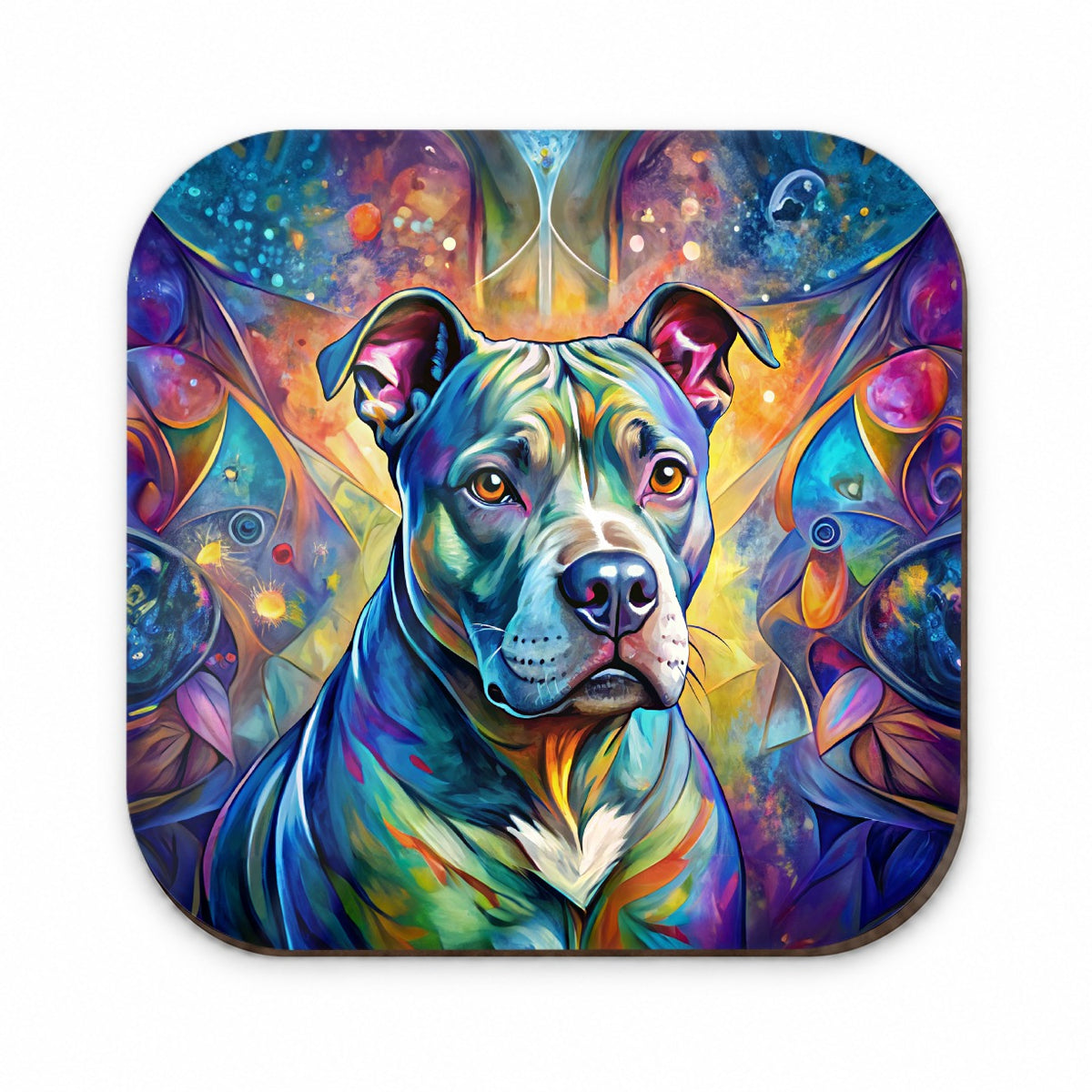 Staffordshire Bull Terrier Staffy Dog Abstract Art Fridge Magnet