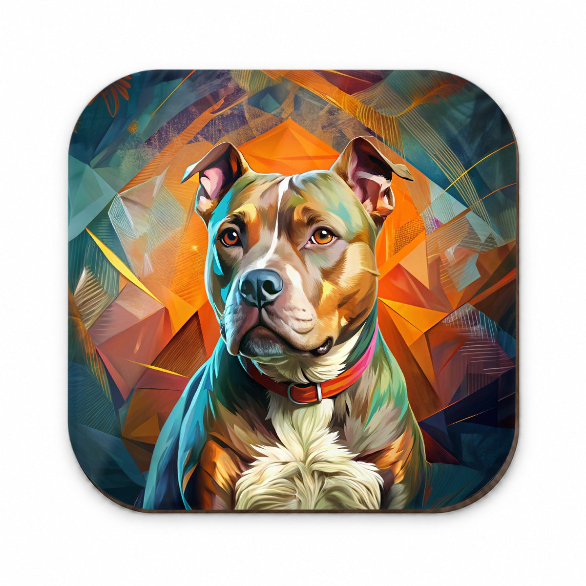 Staffordshire Bull Terrier Staffy Dog Contemporary Art Fridge Magnet