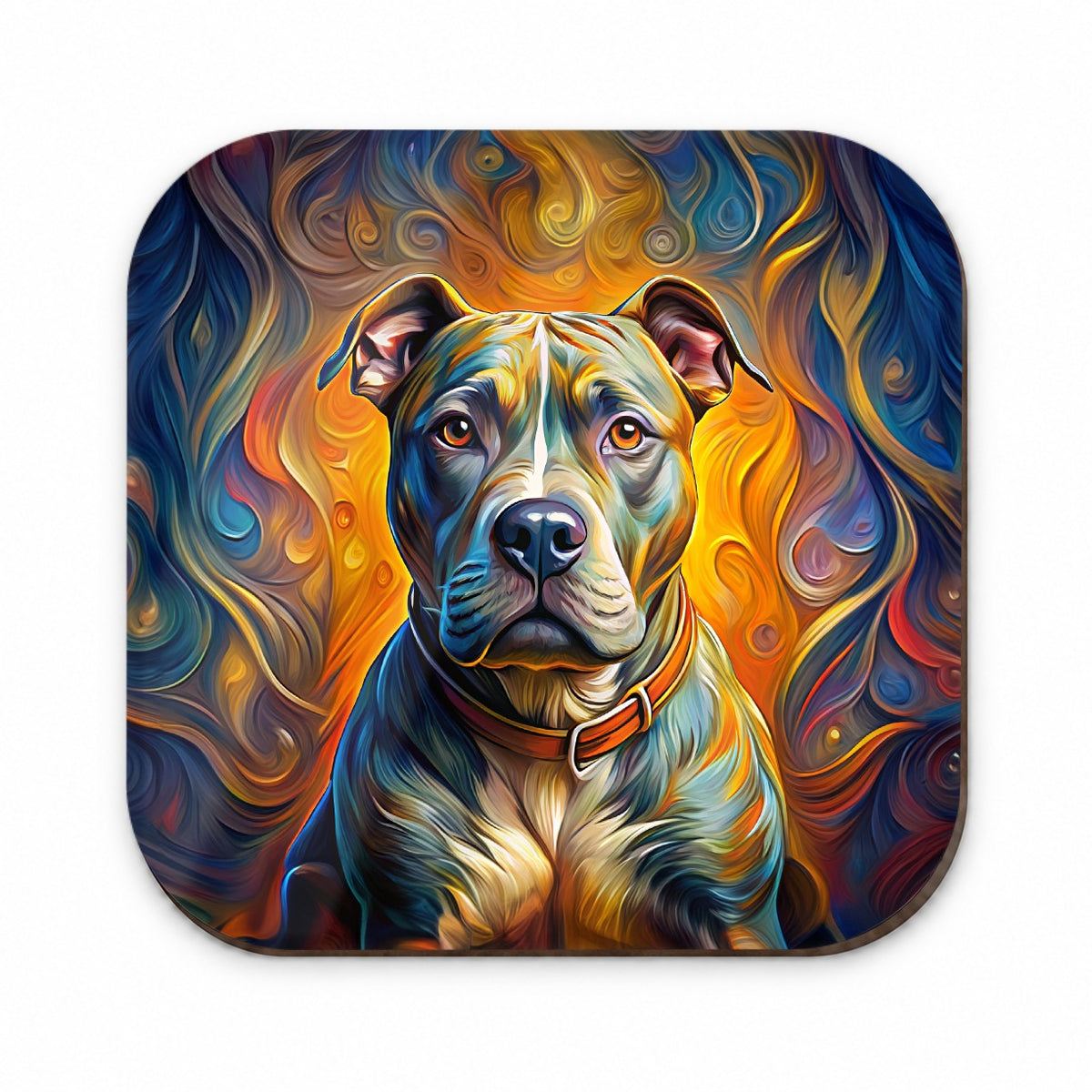 Staffordshire Bull Terrier Staffy Dog Expressionism Art Fridge Magnet