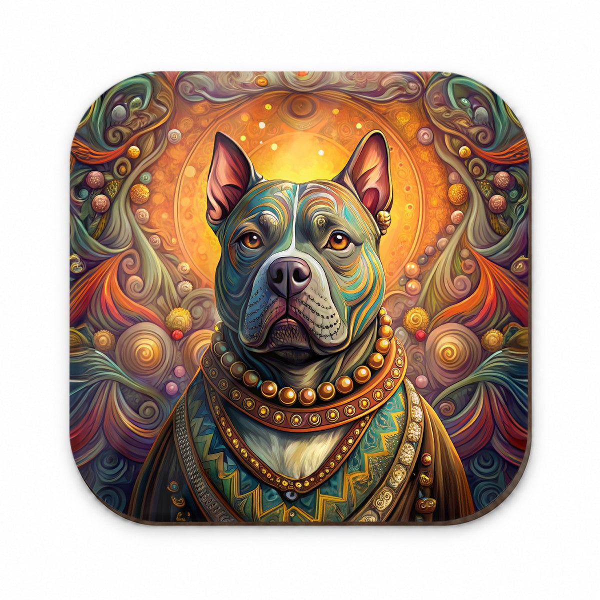 Staffordshire Bull Terrier Staffy Dog French Bohemian Art Fridge Magnet