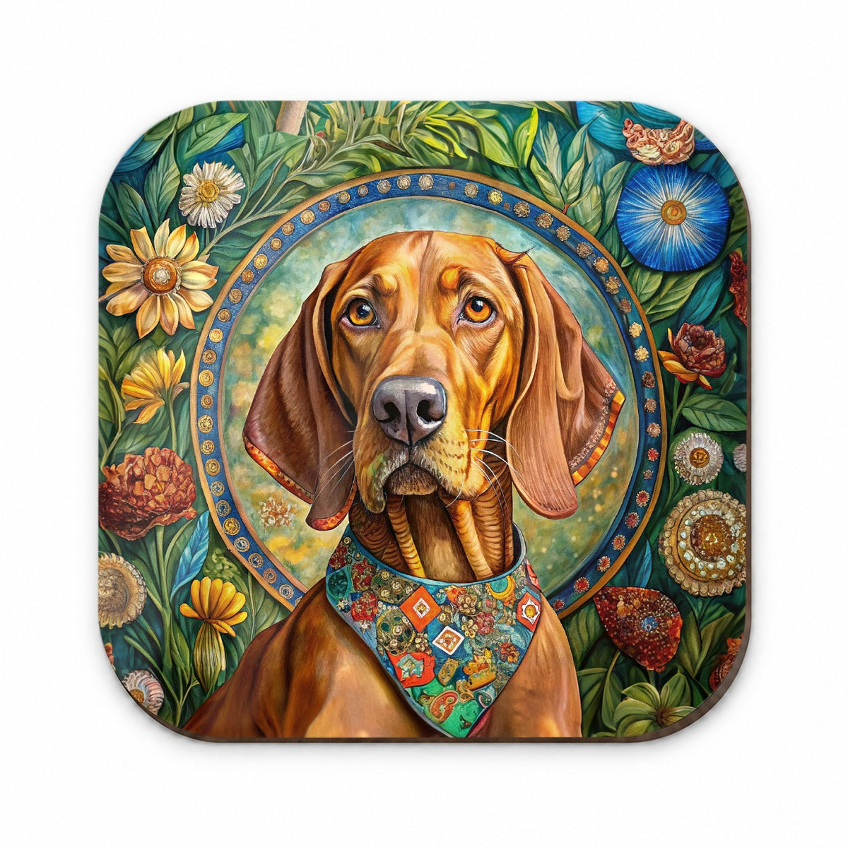 Vizsla Dog French Bohemian Art Fridge Magnet