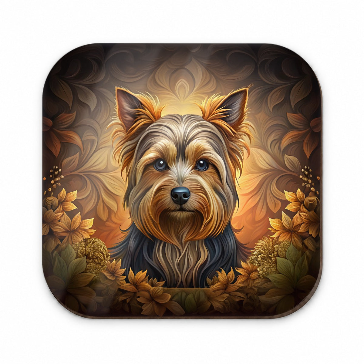 Yorkshire Terrier Yorkie Dog Art Nouveau Fridge Magnet