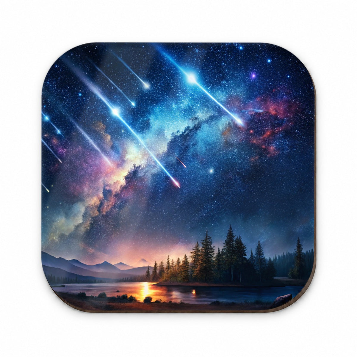 Sci-fi Colorful Meteor Shower Fridge Magnet