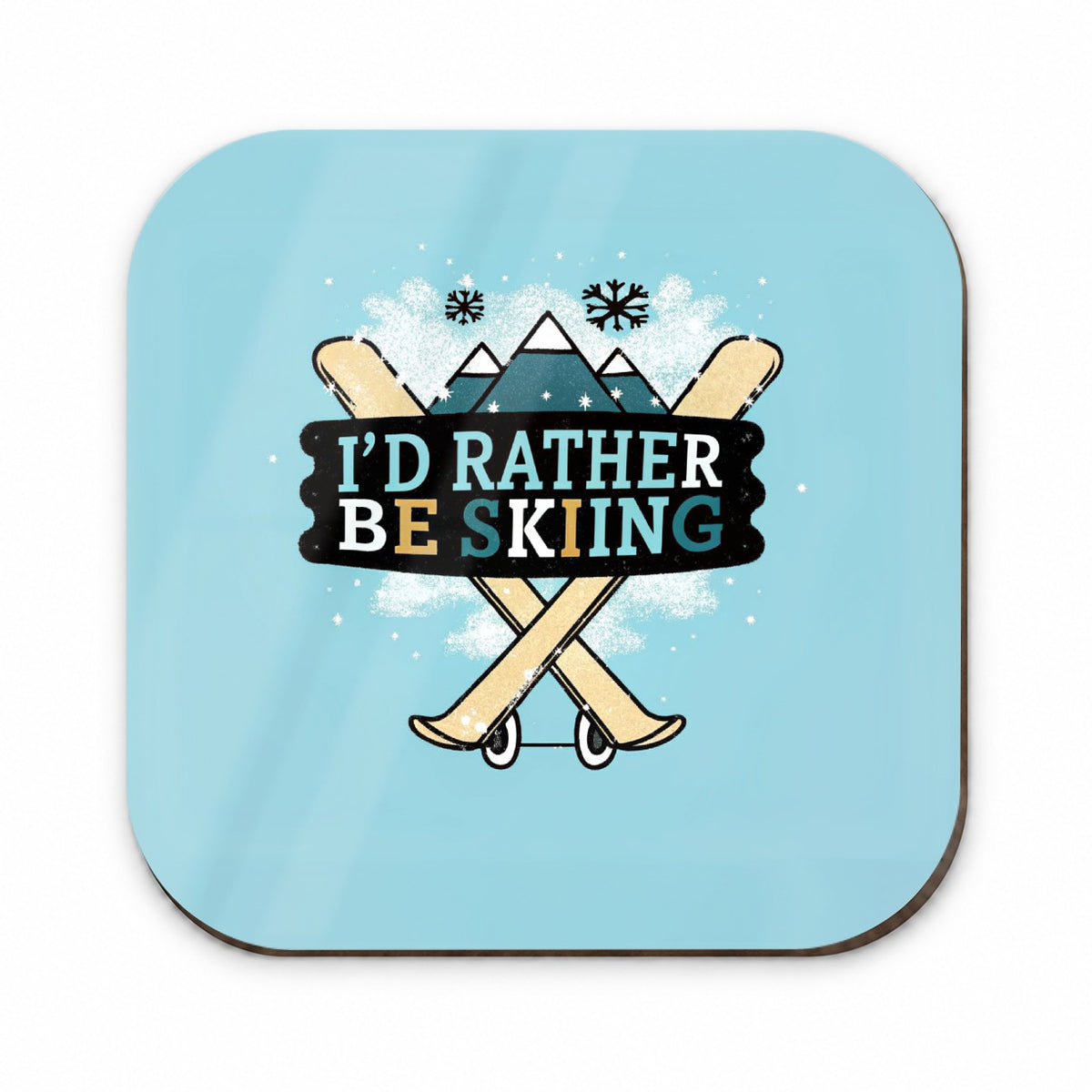 I'd Rather Be Skiing Fridge Magnet