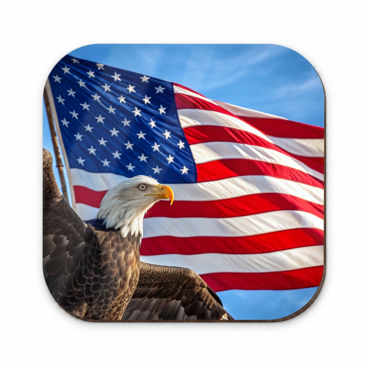 Eagle And American Flag USA United States Fridge Magnet