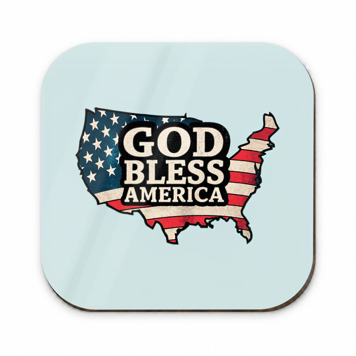 God Bless America Cute USA United States Fridge Magnet
