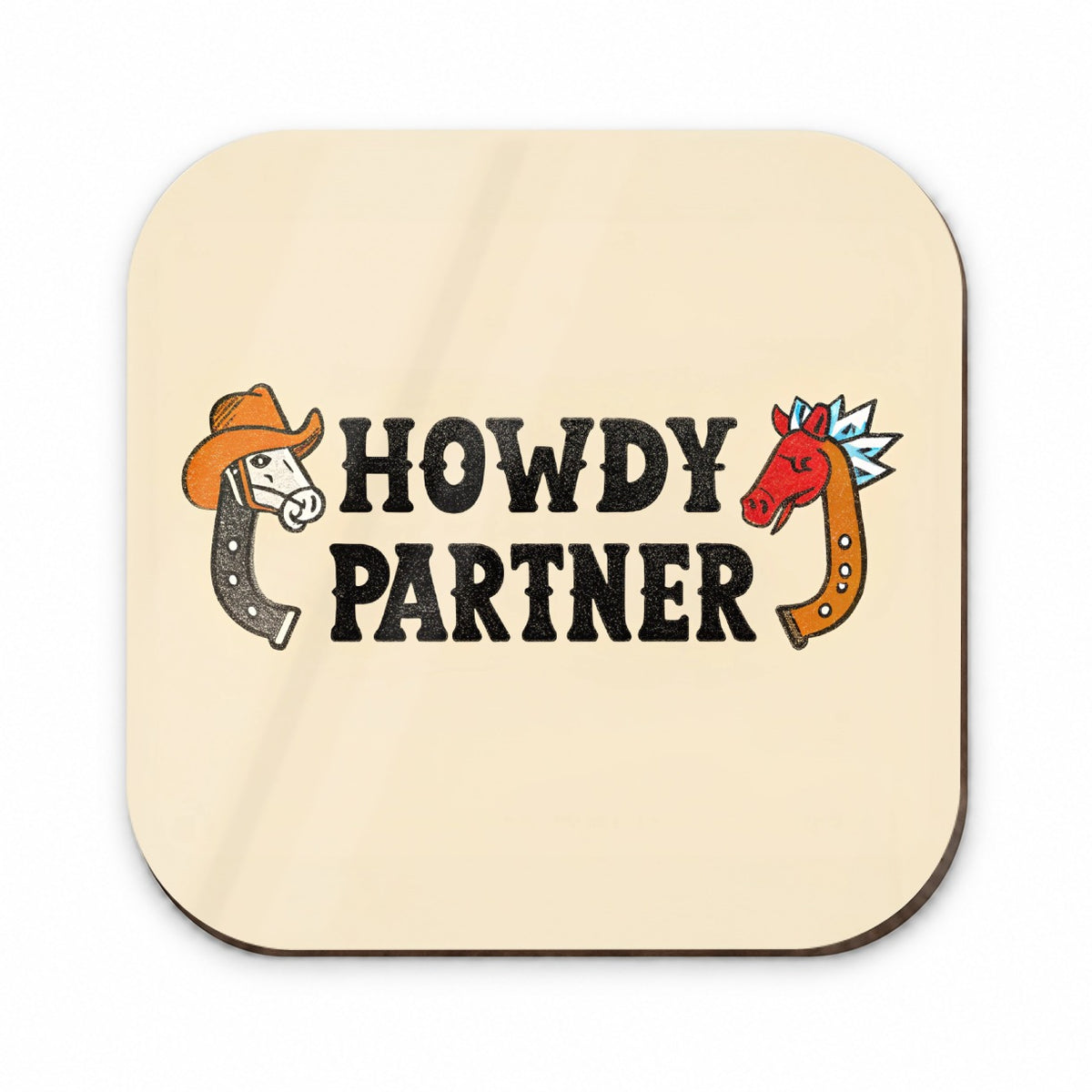 Howdy Partner Country Cowboy Cowgirl Cute Fridge Magnet
