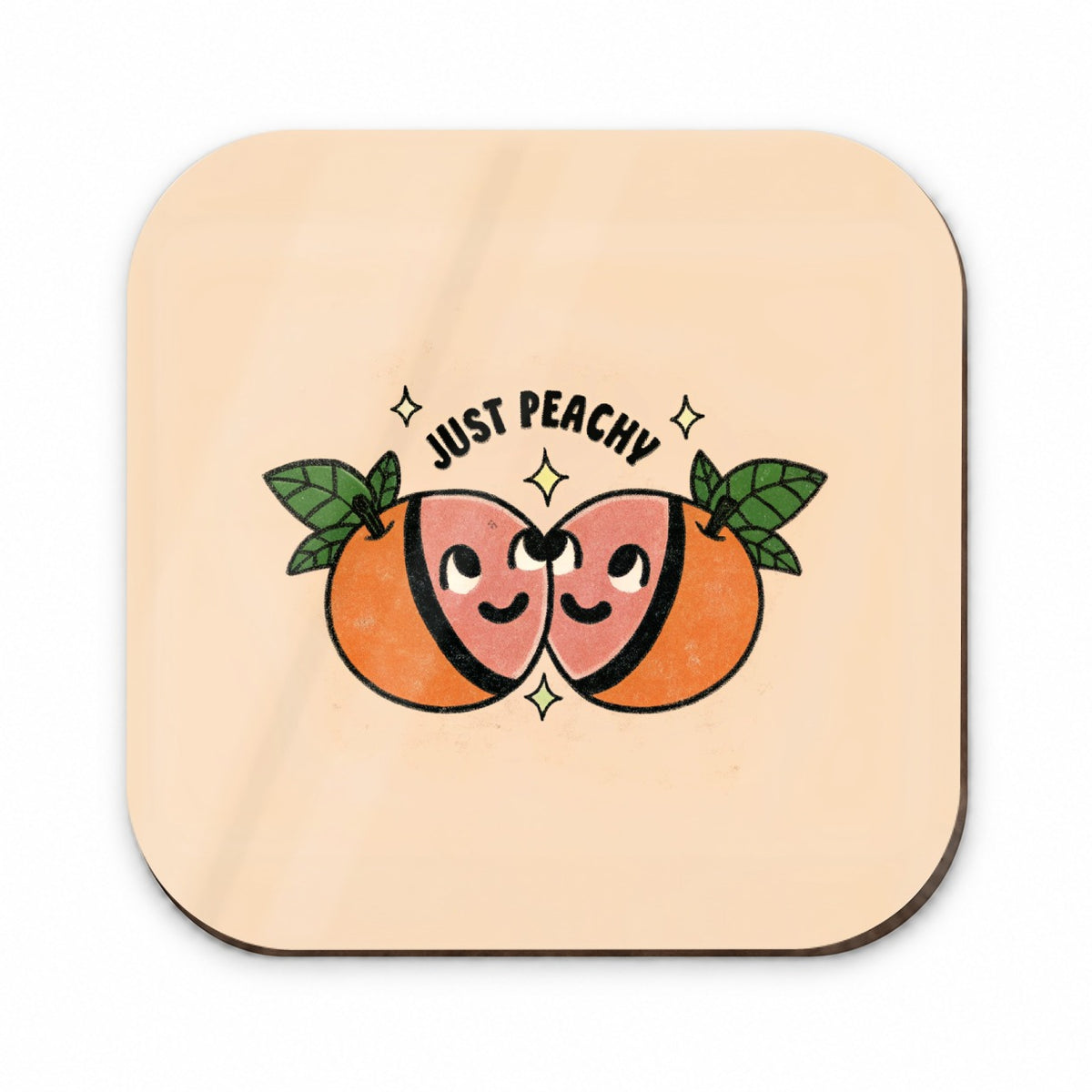 Just Peachy Cute Fridge Magnet