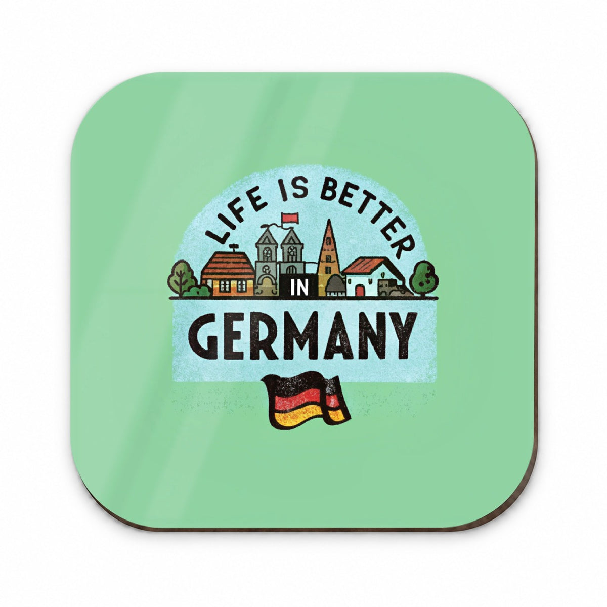 Life Is Better In Germany Flag Fridge Magnet