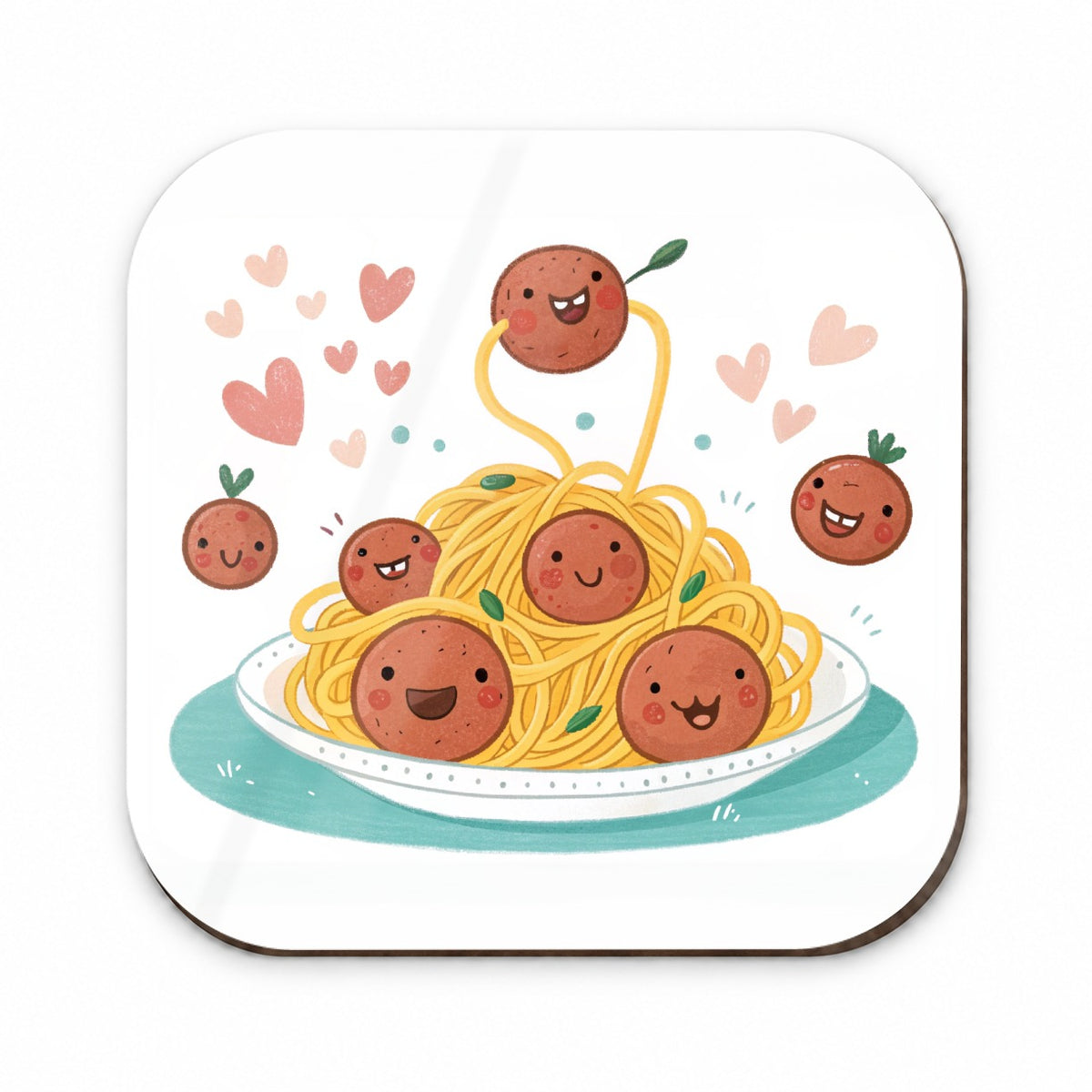 Kawaii Spaghetti And Meatballs Pasta Fridge Magnet