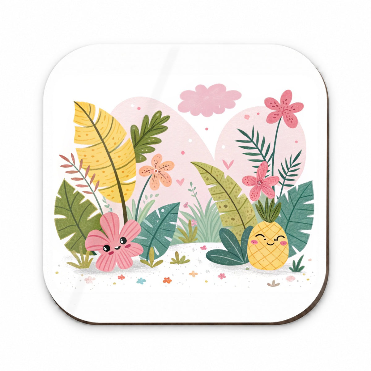 Kawaii Tropical Plants Fridge Magnet