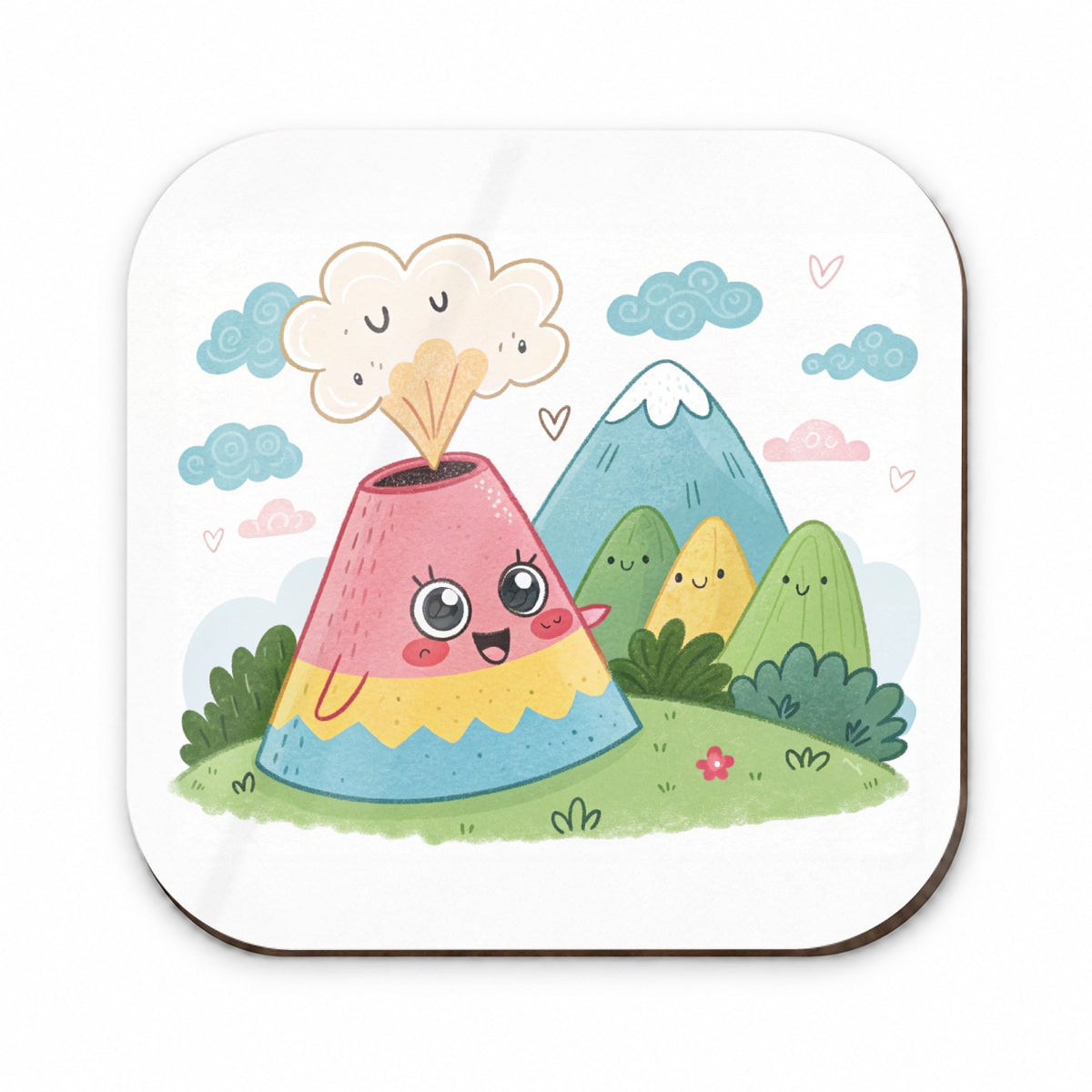 Kawaii Volcano Fridge Magnet