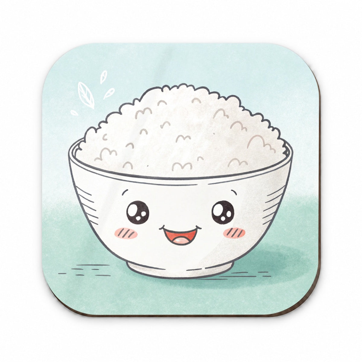 Kawaii White Rice Bowl Fridge Magnet