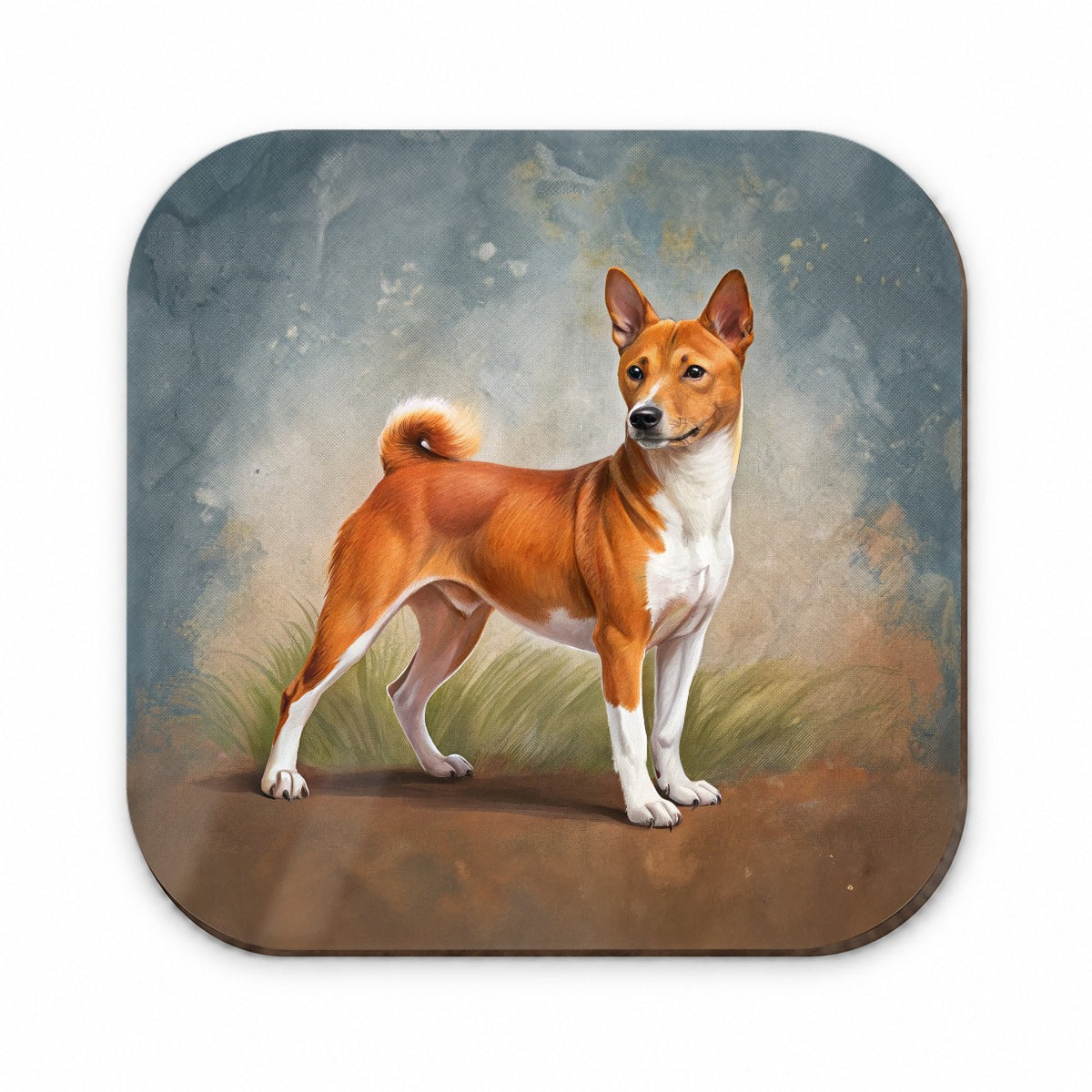 Basenji Dog Illustration Fridge Magnet