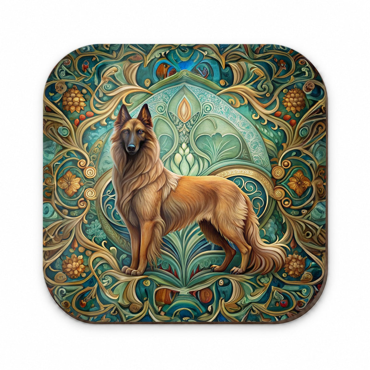 Belgian Tervuren Dog Art Nouveau Fridge Magnet