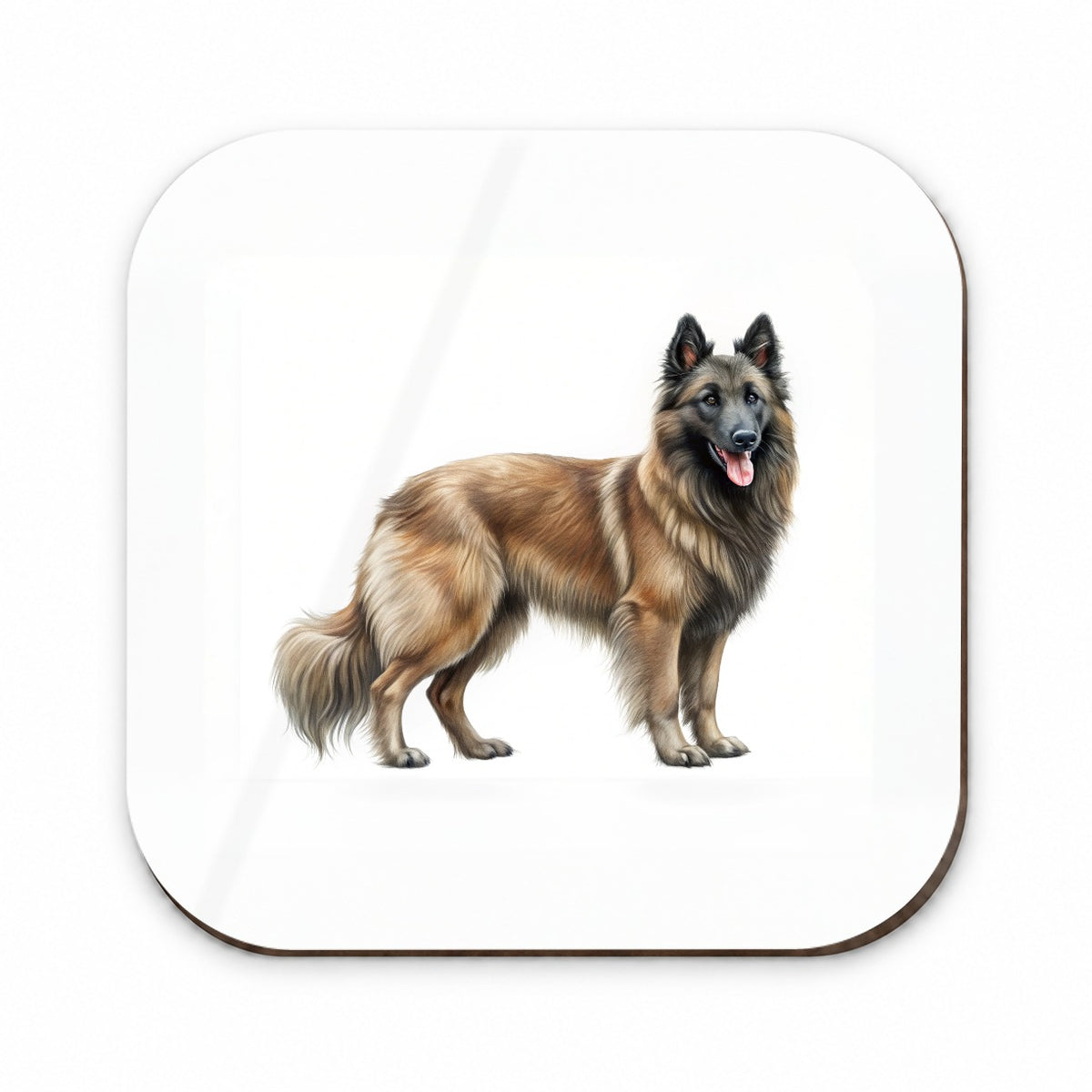 Belgian Tervuren Dog Illustration Fridge Magnet