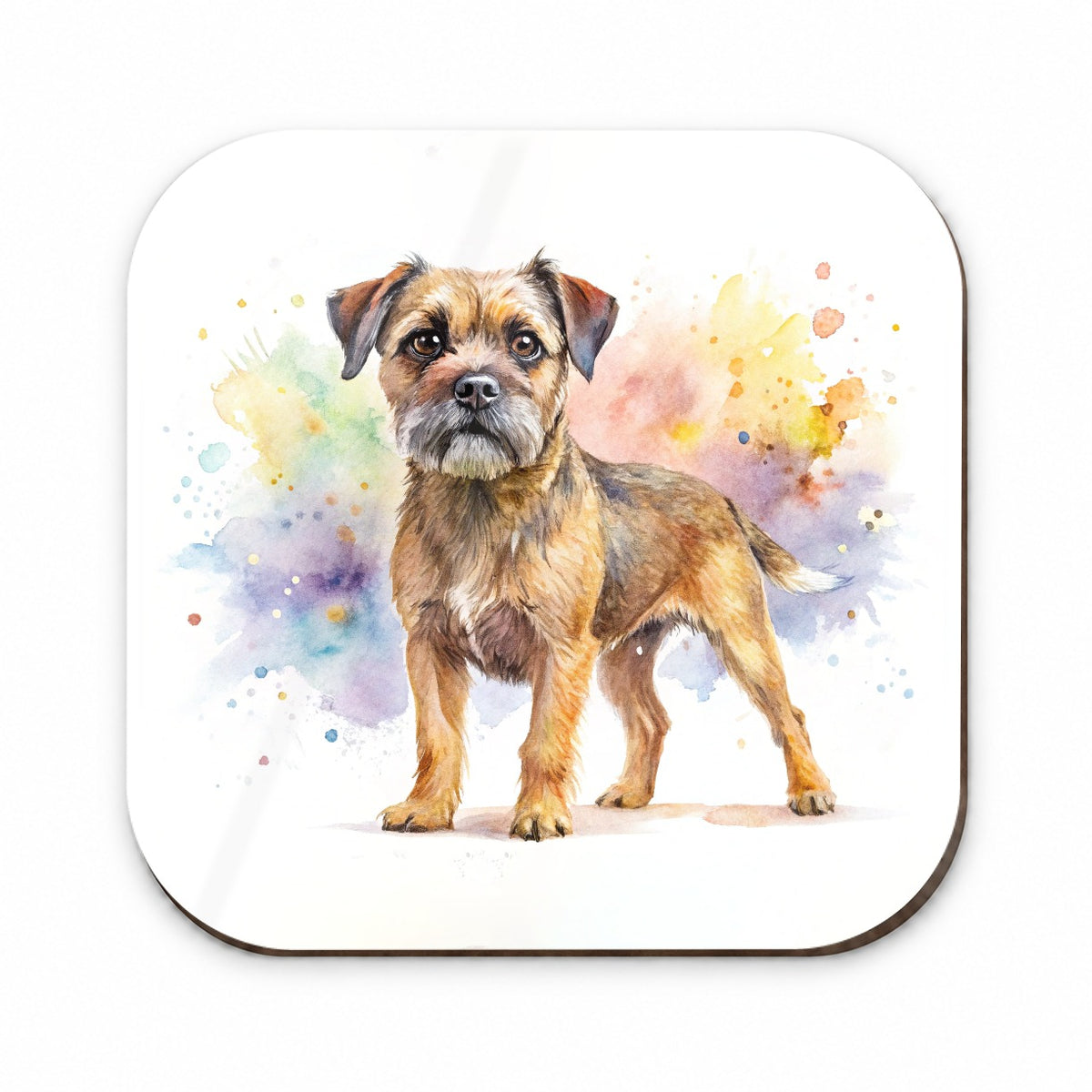 Border Terrier Dog Watercolor Style Fridge Magnet