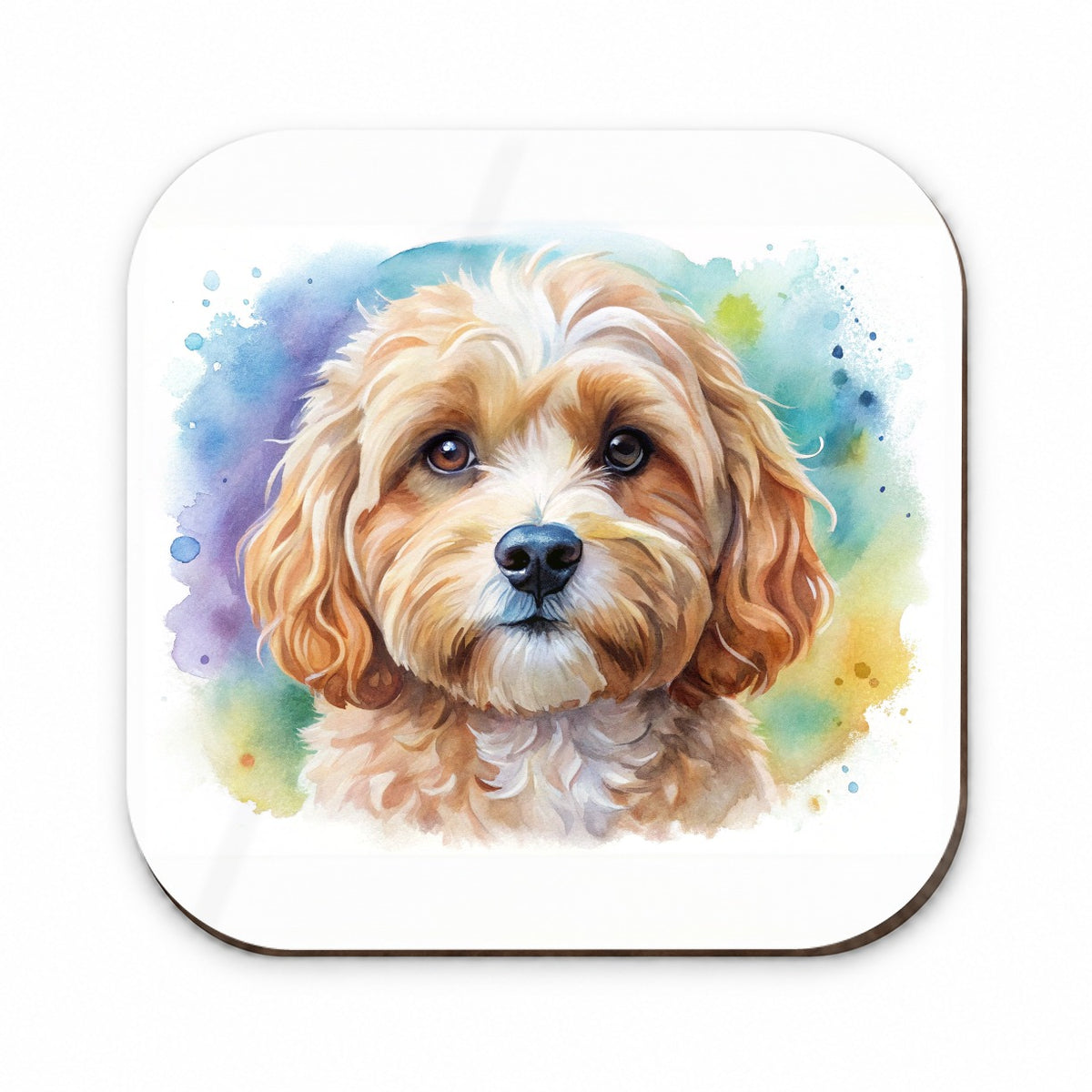 Cavapoo Dog Watercolor Style Fridge Magnet