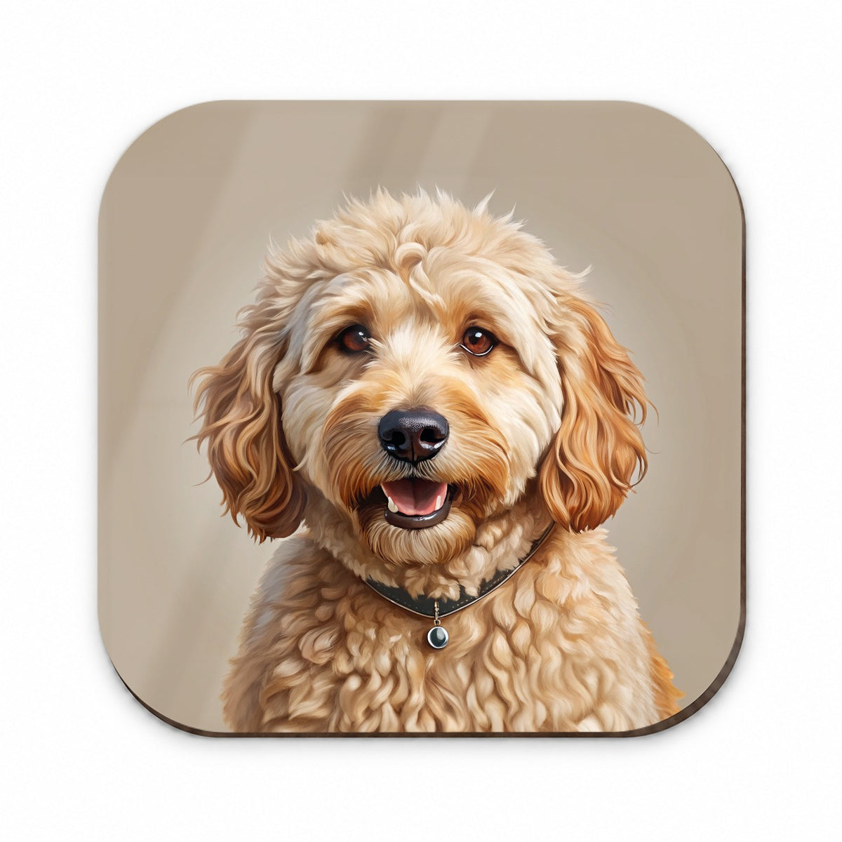 Goldendoodle Dog Illustration Fridge Magnet
