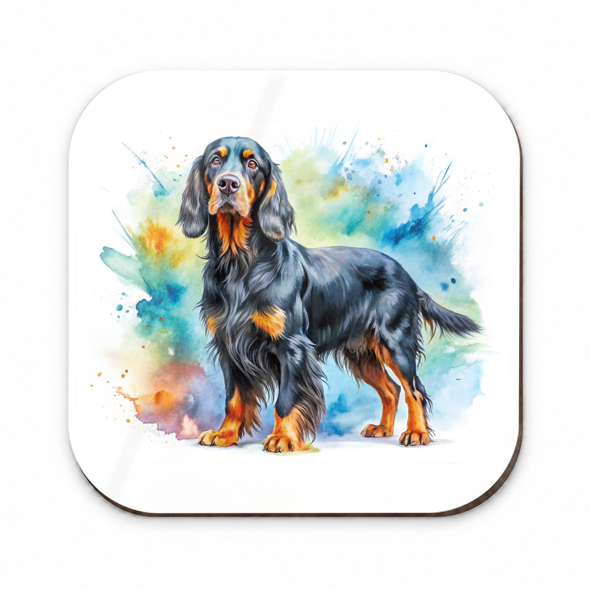 Gordon Setter Dog Watercolor Style Fridge Magnet