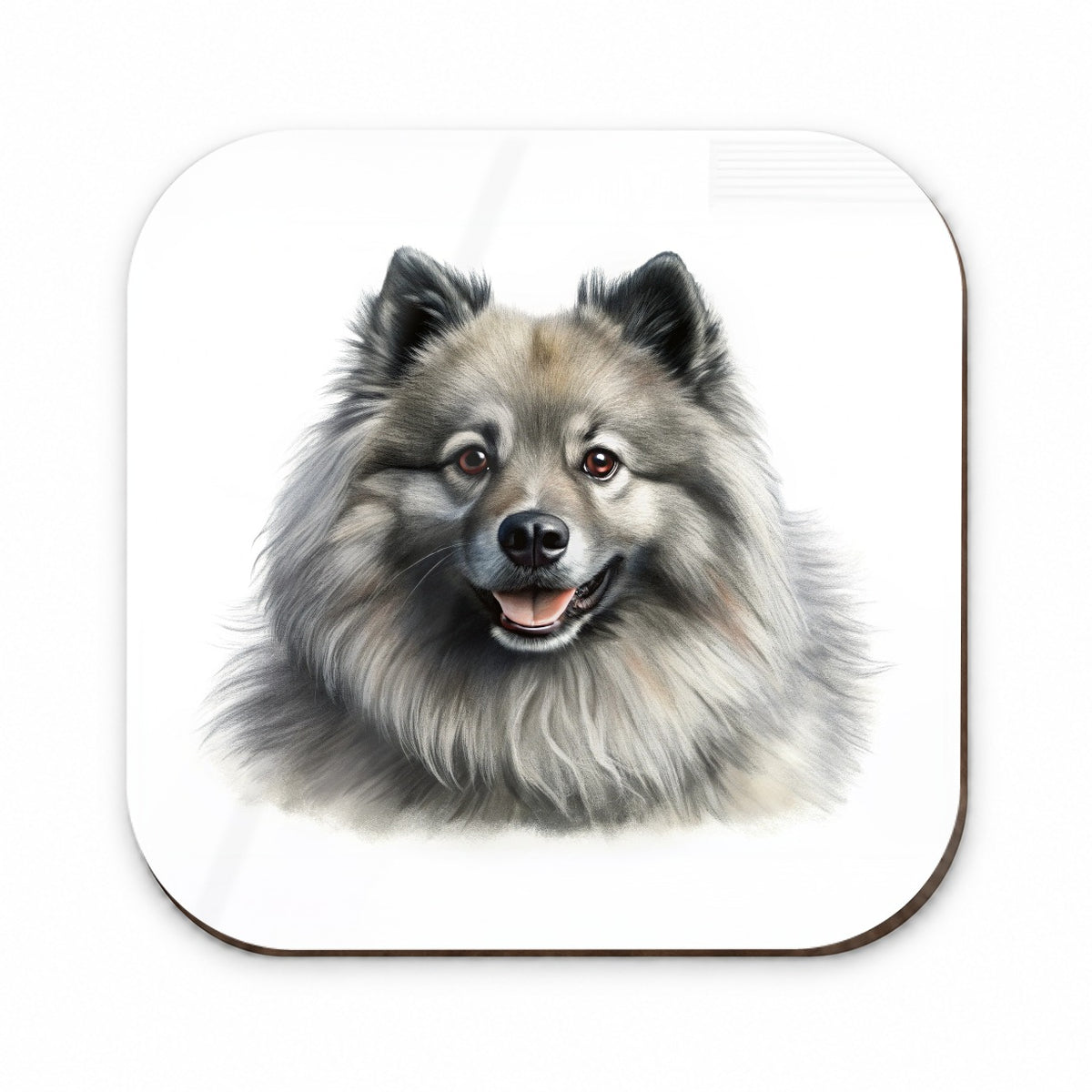 Keeshond Dog Illustration Fridge Magnet
