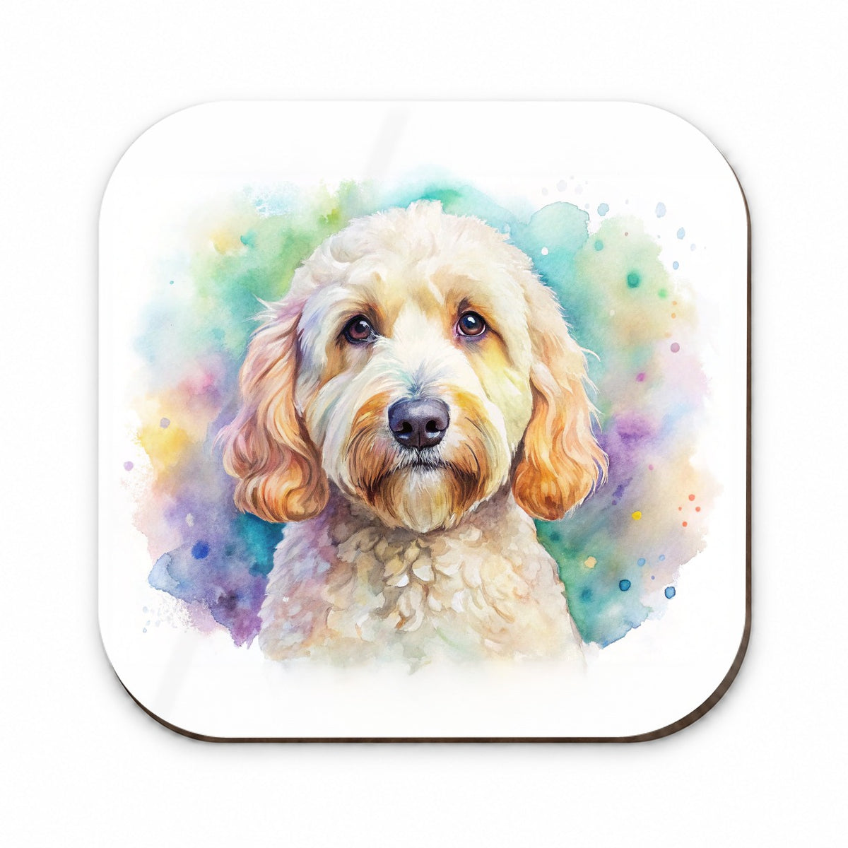 Labradoodle Dog Watercolor Style Fridge Magnet