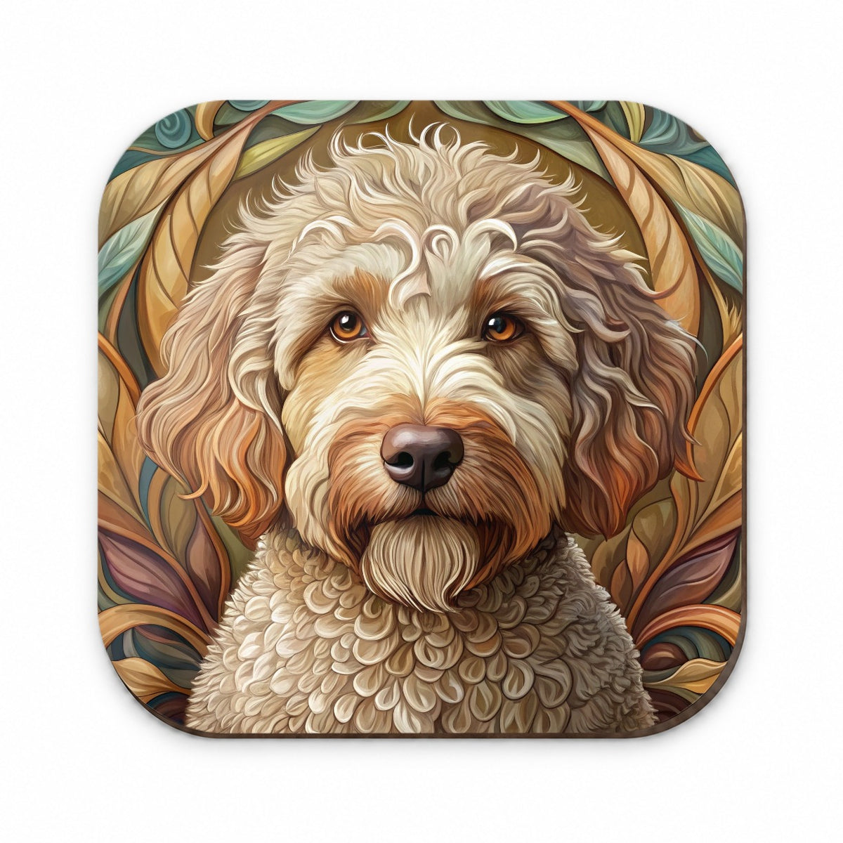 Lagotto Romagnolo Dog Art Nouveau Fridge Magnet