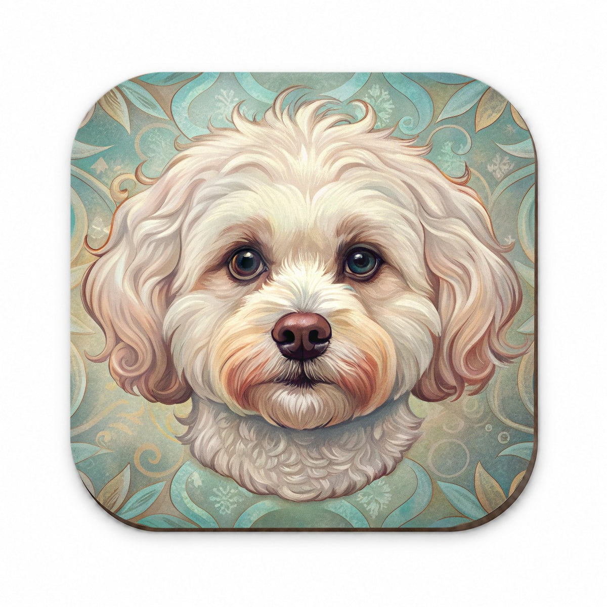 Maltipoo Dog Art Nouveau Fridge Magnet