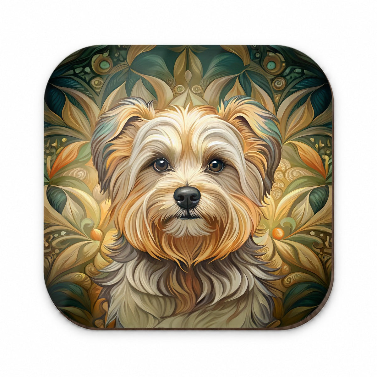 Morkie Dog Art Nouveau Fridge Magnet