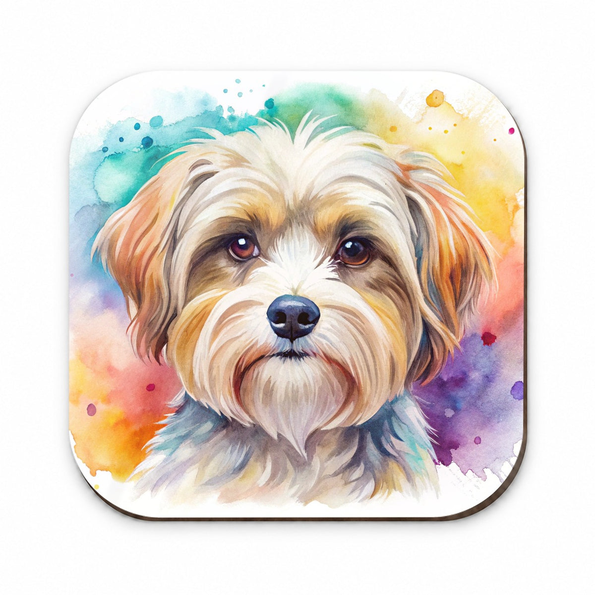 Morkie Dog Watercolor Style Fridge Magnet