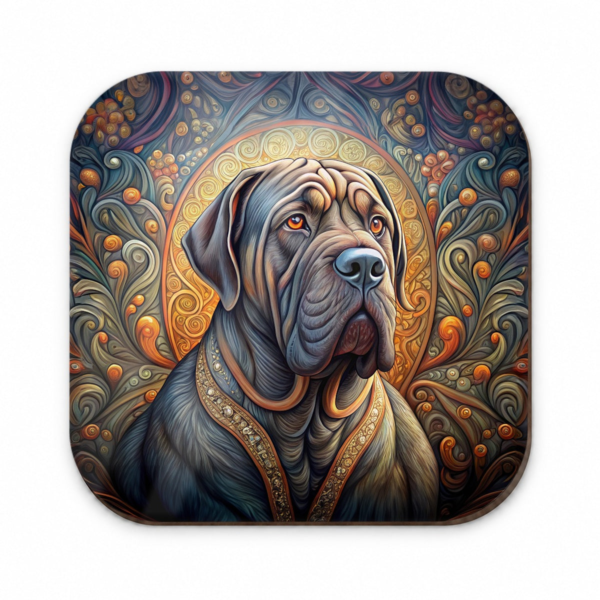 Neapolitan Mastiff Dog Art Nouveau Fridge Magnet