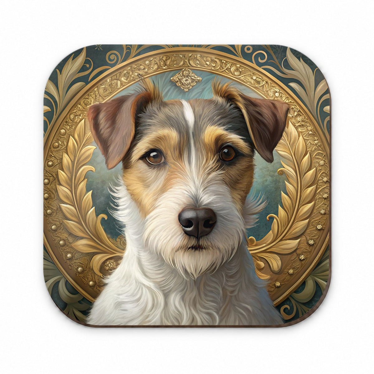 Parson Russell Terrier Dog Art Nouveau Fridge Magnet