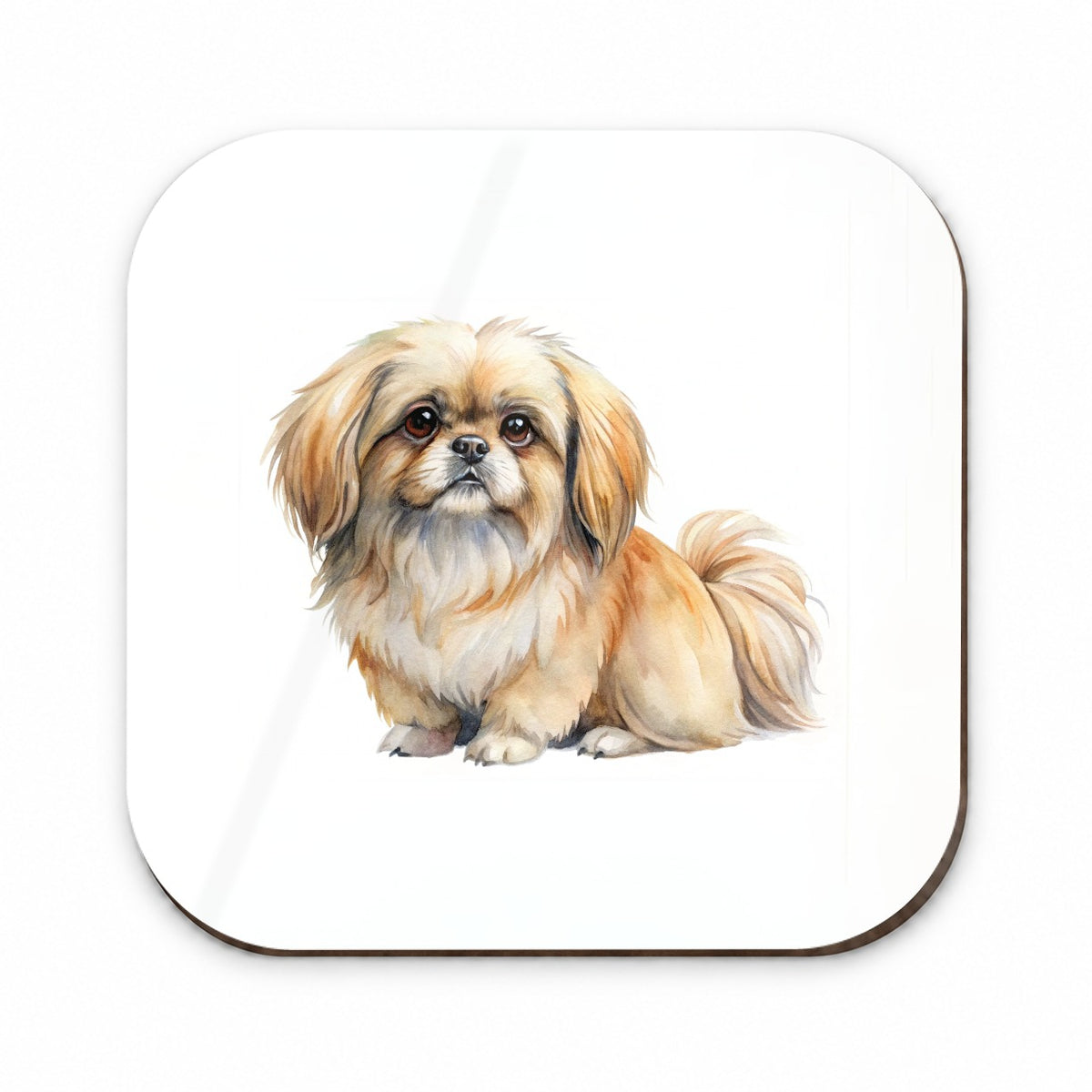 Pekapoo Dog Watercolor Style Fridge Magnet