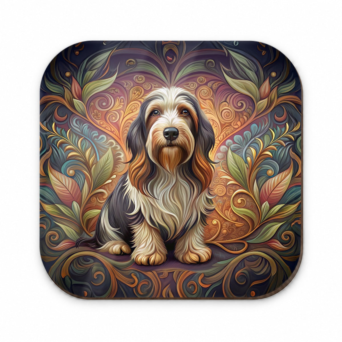 Petit Basset Griffon Vendeen Dog Art Nouveau Fridge Magnet