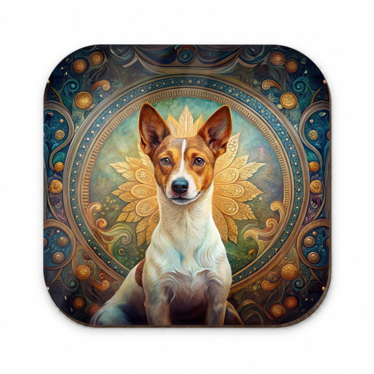 Portuguese Podengo Pequeno Dog Art Nouveau Fridge Magnet