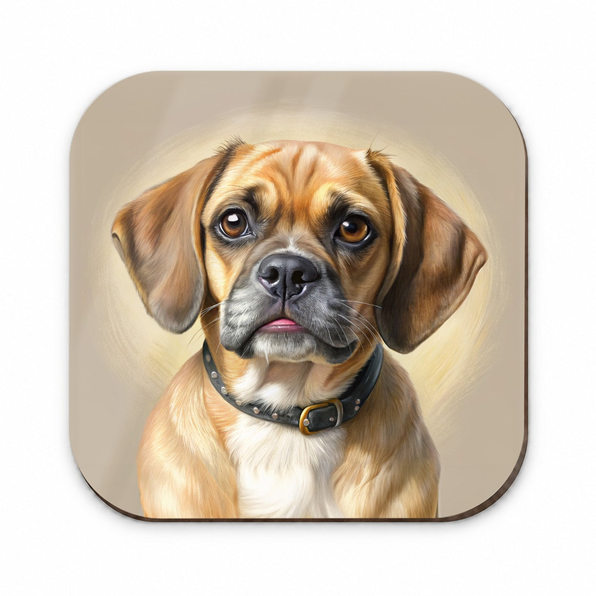 Puggle Dog Illustration Fridge Magnet